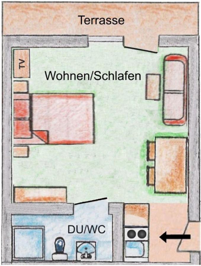 에르발트 Birkenhof 아파트 객실 사진